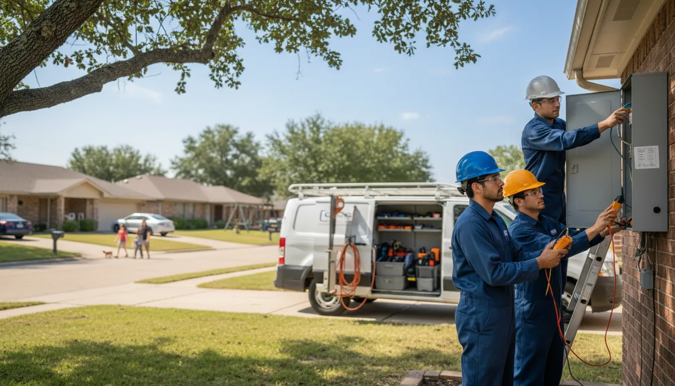 Certified electrician providing emergency electrical services in Casstown, OH